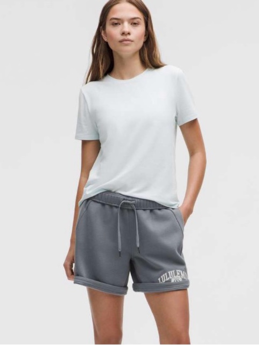Lululemon Scuba Oversized MR Short 7" Graphic Solar Gray~Size S